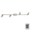 Eglo 75386 - LED RGB Dimmable spotlight BUZZ-C 4xGU10/4W/230V + remote control