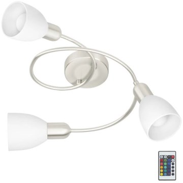 Eglo 75388 - LED RGBW Dimmable surface-mounted chandelier GRIMSEY-C 3xE14/4W/230V + remote control