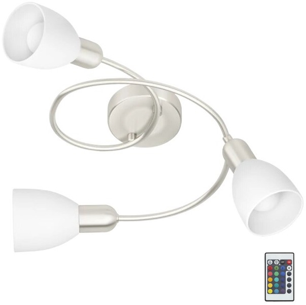 Eglo 75388 - LED RGBW Dimmable surface-mounted chandelier GRIMSEY-C 3xE14/4W/230V + remote control