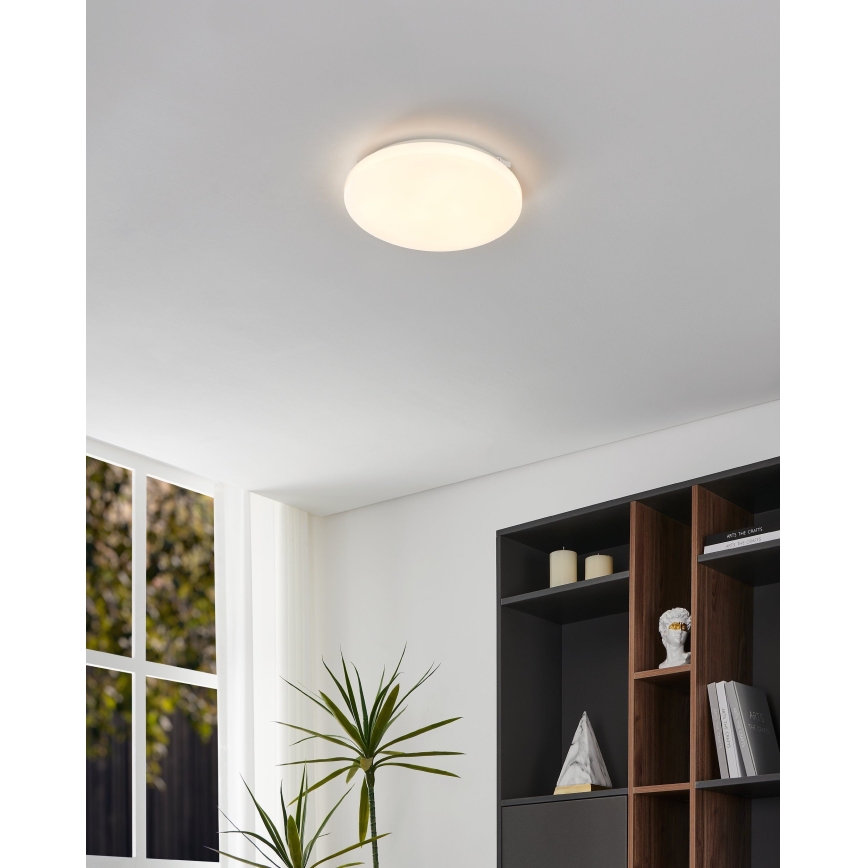 Eglo - LED Ceiling light with motion sensor LED/15,5W/230V 3000K d. 33 cm white