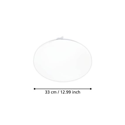 Eglo - LED Ceiling light with motion sensor LED/15,5W/230V 3000K d. 33 cm white