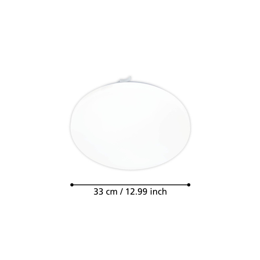 Eglo - LED Ceiling light with motion sensor LED/15,5W/230V 3000K d. 33 cm white