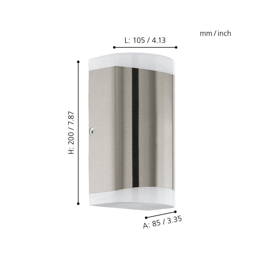 Eglo - LED Outdoor wall light 2xGU10/4,6W/230V IP44