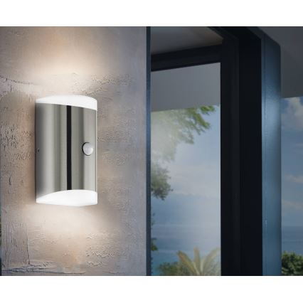 Eglo - LED Outdoor wall light with a sensor 2xGU10/4,6W/230V IP44