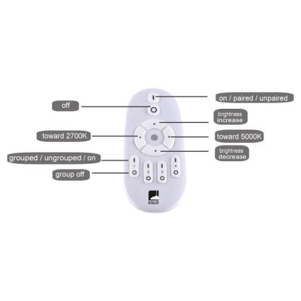Eglo - LED Dimmable panel LED/25W/230V 2700-5000K + remote control