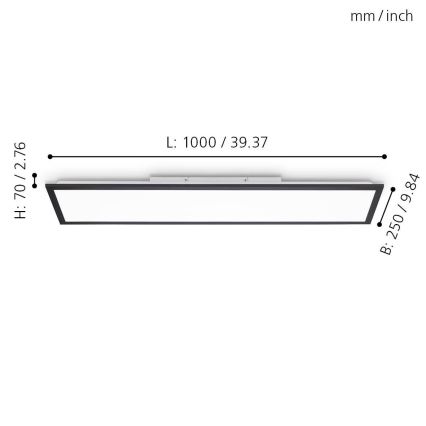 Eglo - LED Dimmable panel LED/25W/230V 2700-5000K + remote control