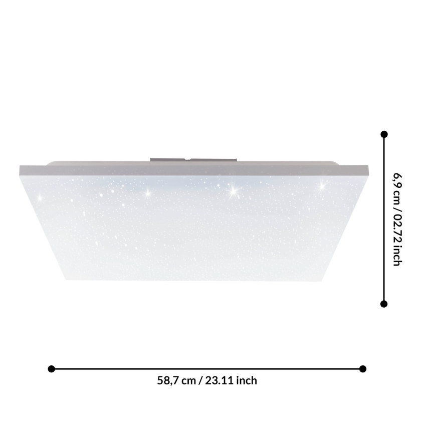 Eglo 75618 - LED Surface-mounted panel CALEMAR-S LED/32W/230V 4000K 60x60 cm