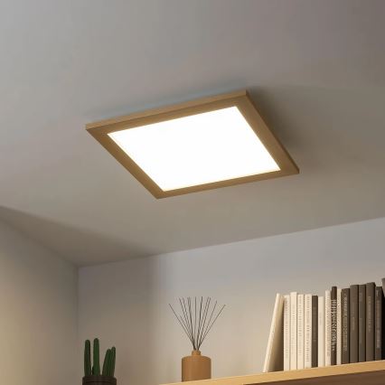 Eglo 75643 - LED Ceiling light CALEMAR LED/19W/230V 4000K 43,7x 43,7 cm oak