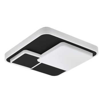 Eglo 75667 - LED Ceiling light LEPRESO LED/19,5W/230V 38,5x38,5 cm black