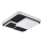 Eglo 75667 - LED Ceiling light LEPRESO LED/19,5W/230V 38,5x38,5 cm black
