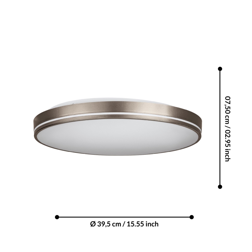 Eglo - LED Dimmable ceiling light LED/22W/230V 3000-6500K + remote control