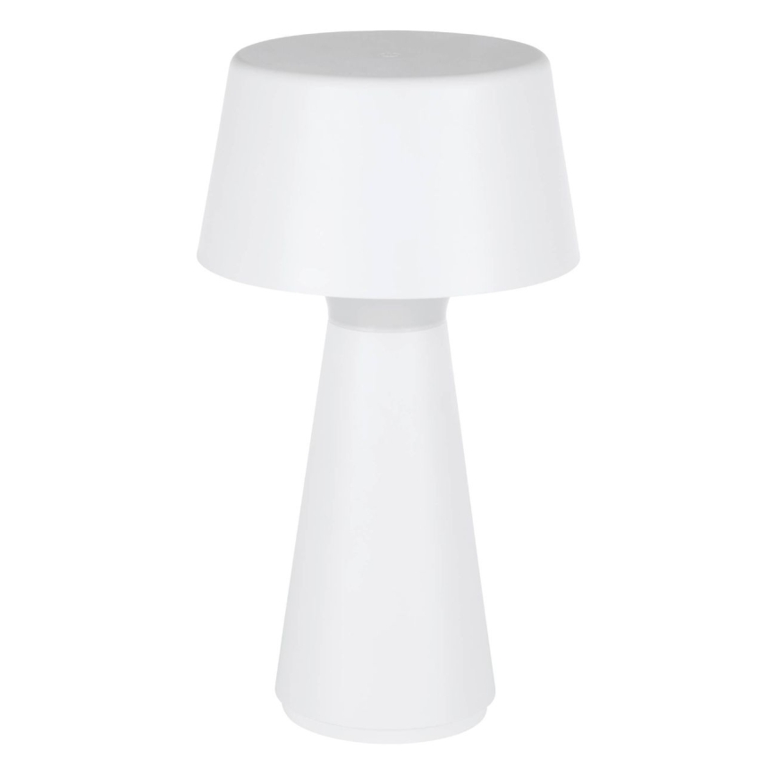 Eglo - Dimmable Rechargeable Outdoor LED Table Lamp, 3W/5V, 2200/3000/4000K, 2000 mAh, IP44, White