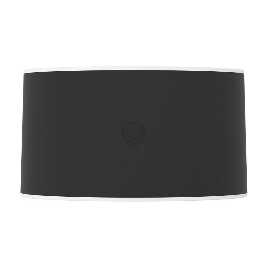 Eglo - Dimmable Rechargeable Touch-Control Outdoor LED Wall Light LED/5W/5V 2000 mAh 3000/4000/6500K IP44 Black