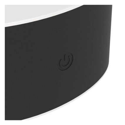 Eglo - Dimmable Rechargeable Touch-Control Outdoor LED Wall Light LED/5W/5V 2000 mAh 3000/4000/6500K IP44 Black