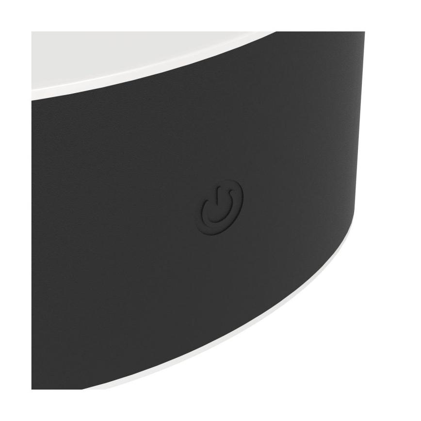 Eglo - Dimmable Rechargeable Touch-Control Outdoor LED Wall Light LED/5W/5V 2000 mAh 3000/4000/6500K IP44 Black