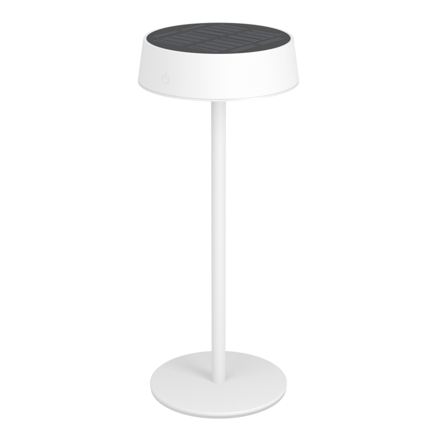 Eglo - Dimmable LED Solar Rechargeable Touch Table Lamp, 3W/5V, 3000-6000K, 1800 mAh, IP44, White