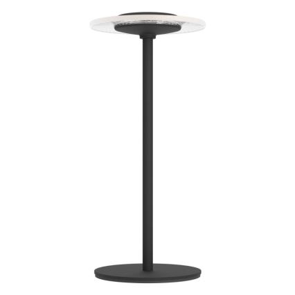 Eglo - RGBW LED Dimmable Rechargeable Touch Table Lamp, LED/5V, 2000 mAh, Black