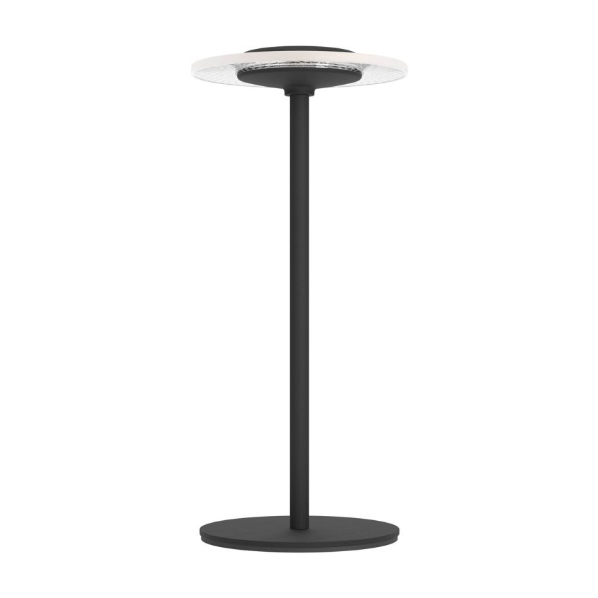 Eglo - RGBW LED Dimmable Rechargeable Touch Table Lamp, LED/5V, 2000 mAh, Black