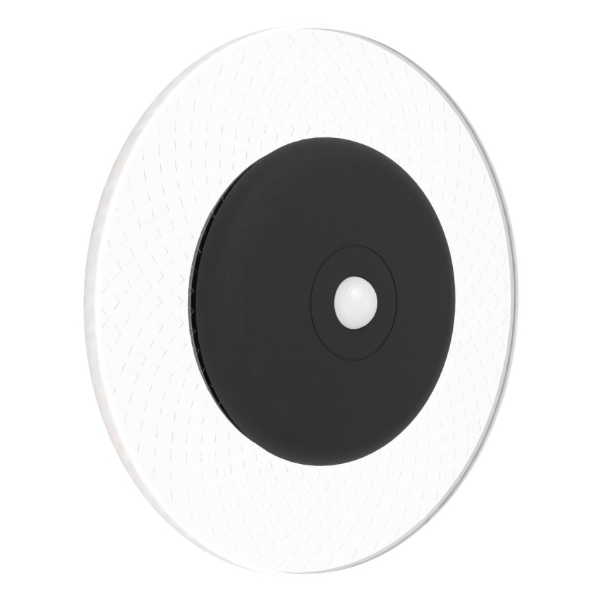 Eglo - RGBW LED Dimmable Rechargeable Wall Light with Motion and Dusk Sensor, LED/5V 2000 mAh, Black + Remote Control