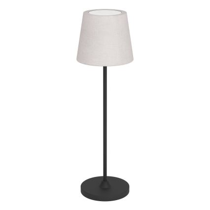 Eglo - Dimmable LED Touch Rechargeable Table Lamp LED/3.8W/5V 2400/3000/4000K 2000 mAh black/cream