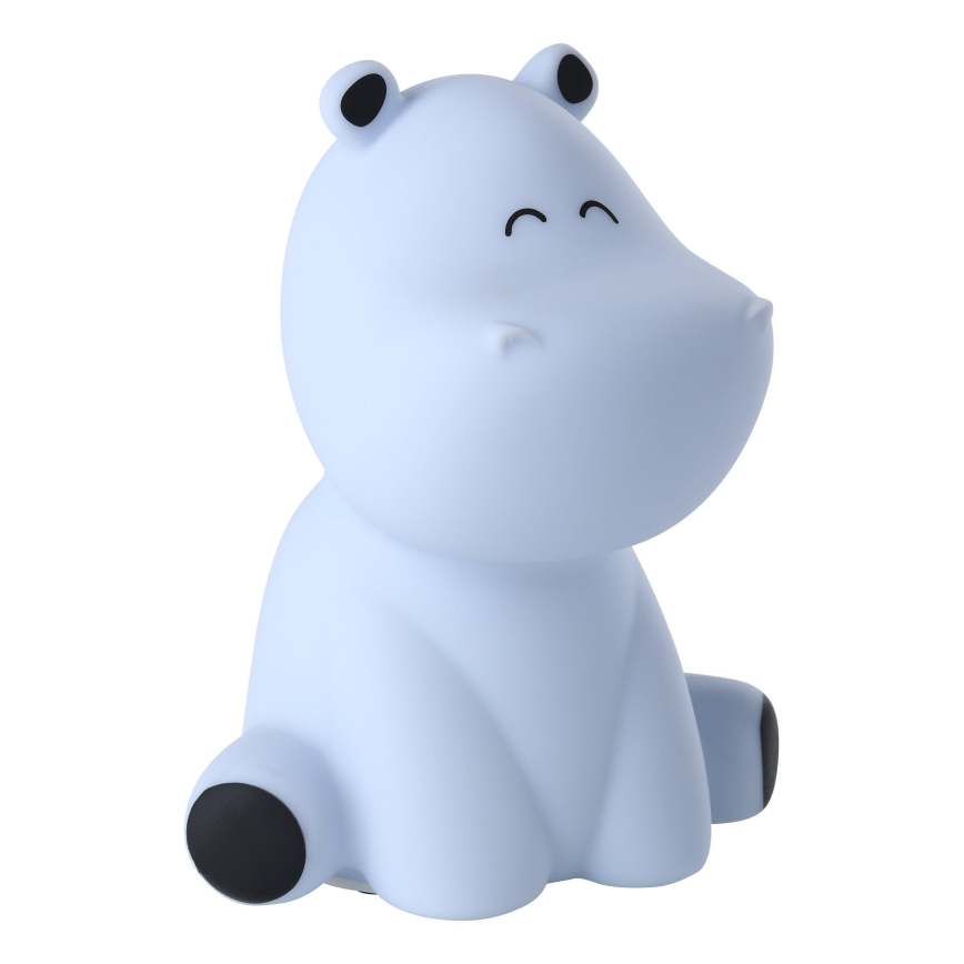 Eglo - LED RGBW Rechargeable Touch-Sensitive Kids' Night Light LED/5W/5V 1200 mAh Hippo