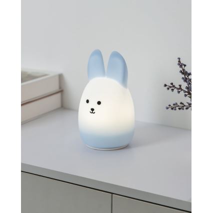 Eglo - LED RGBW Rechargeable Touch-Activated Children's Night Light LED/5W/5V 1200 mAh Rabbit