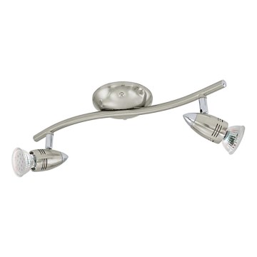 Eglo 78023 - LED Spotlight MAGNUM 2xGU10/3W/230V 3000K matte chrome