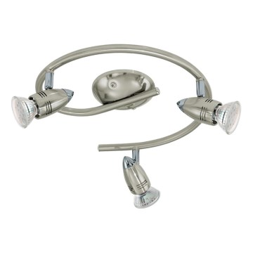 Eglo 78024 - LED Wall spotlight MAGNUM 3xGU10/3W/230V 3000K matte chrome