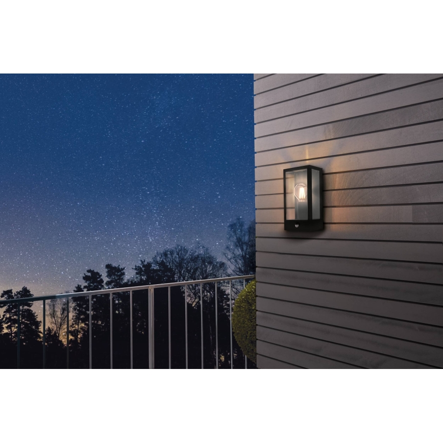 Eglo 780422 - Outdoor wall light with a sensor ALGECIRAS 1xE27/60W/230V IP44