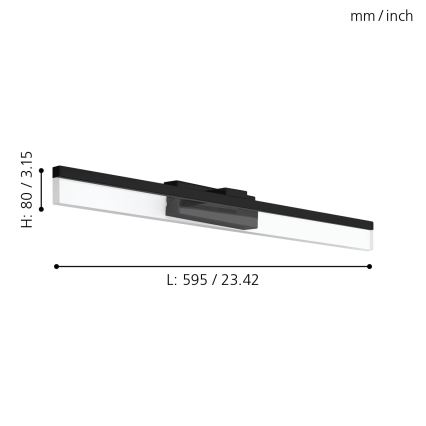 Eglo 780432 - LED Bathroom mirror lighting YANGUAS LED/11W/230V 3000K 59,5 cm IP44