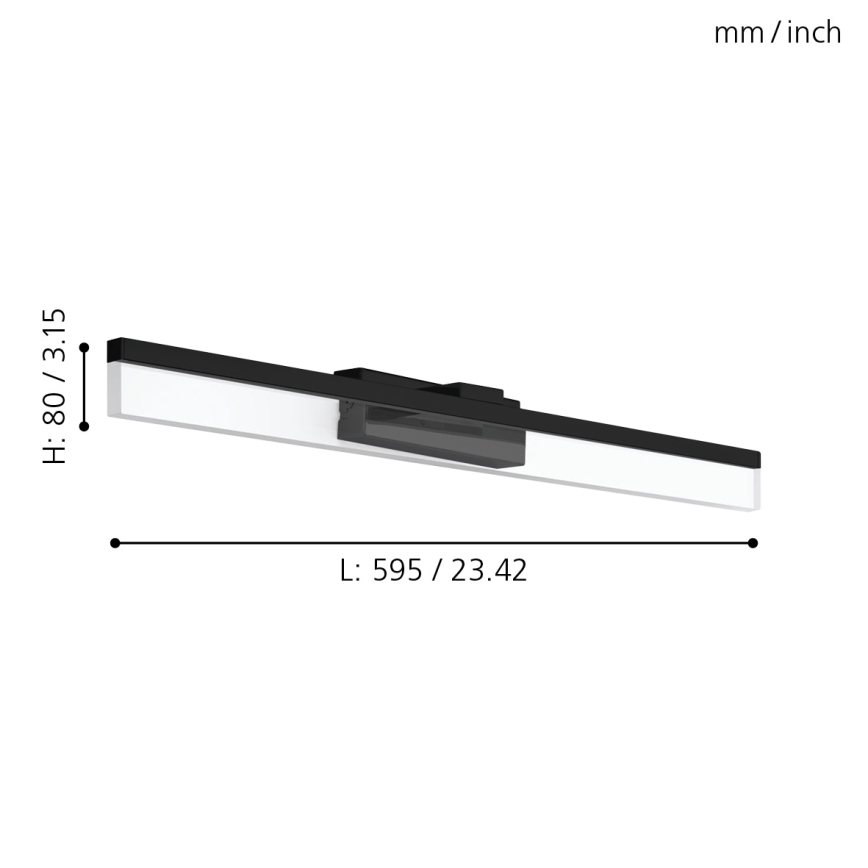 Eglo 780432 - LED Bathroom mirror lighting YANGUAS LED/11W/230V 3000K 59,5 cm IP44