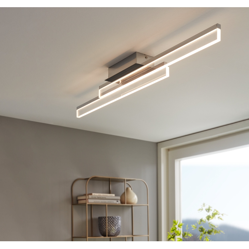Eglo 780433 - LED Bathroom ceiling light YANGUAS 2xLED/11W/230V 3000K IP44 matte chrome