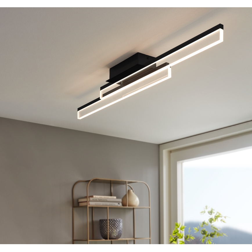 Eglo 780433 - YANGUAS LED bathroom ceiling light 2xLED/11W/230V 3000K IP44 black