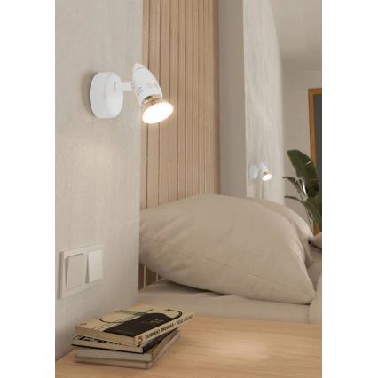 Eglo 780447 - LED Wall spotlight SABADELL 1xGU10/2,8W/230V 3000K white