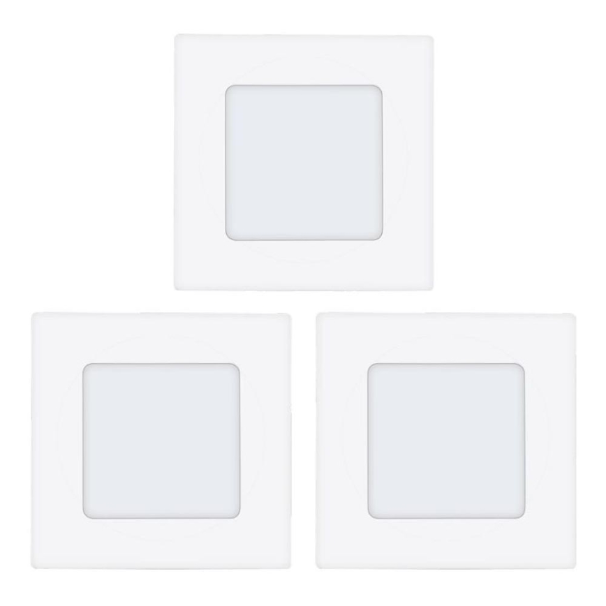 Eglo 78196 - SET 3x LED Recessed light FUEVA LED/2,7W/230V