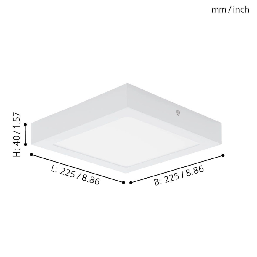 Eglo 78202 - LED Ceiling light FUEVA LED/16,5W/230V