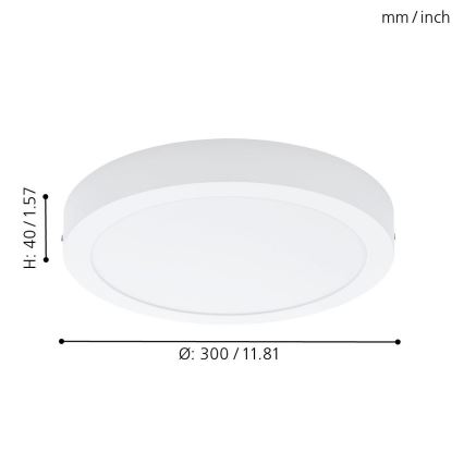 Eglo 78203 - LED Ceiling light FUEVA LED/22W/230V