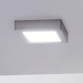 Eglo 78215 - FUEVA LED Ceiling Light, 10.9W/230V, 17x17 cm, Matte Chrome
