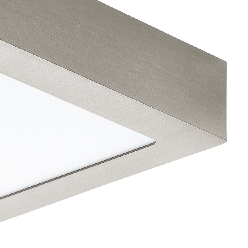 Eglo 78215 - FUEVA LED Ceiling Light, 10.9W/230V, 17x17 cm, Matte Chrome