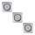Eglo 78228 - SET 3xLED suspended ceiling light PENETO 1xGU10/5W/230V