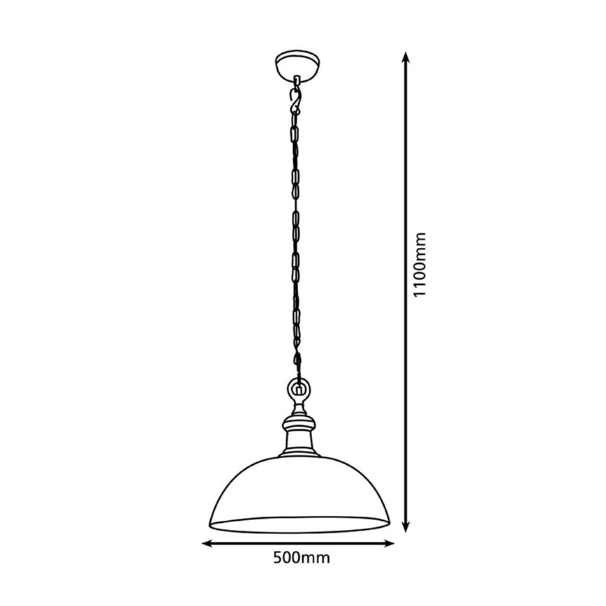 Eglo 78301 - Chandelier on a string EASINGTON 1xE27/60W/230V Ø 500 mm