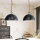 Eglo 78444 - Chandelier on a string HODSOLL 2xE27/40W/230V black/brown
