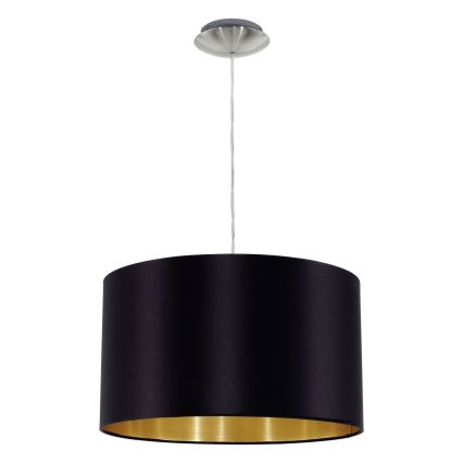 Eglo 78691 - Chandelier on a string MASERLO 1xE27/60W/230V d. 38 cm black/copper