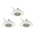 Eglo 78704 - SET 3x LED Recessed light PENETO 1xGU10/3,3W/230V white