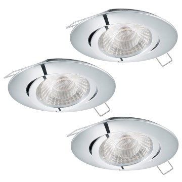 Eglo 78708 - SET 3x LED Recessed light TEDO 1xGU10/5W/230V