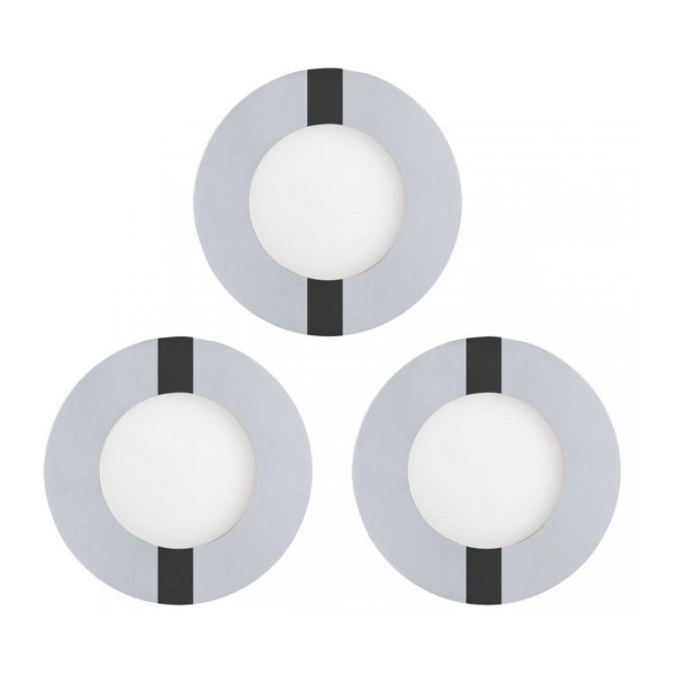 Eglo 78733 - SET 3x LED Bathroom recessed light FUEVA 1xLED/2,7W/230V IP44