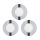 Eglo 78733 - SET 3x LED Bathroom recessed light FUEVA 1xLED/2,7W/230V IP44