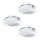 Eglo 78755 - SET 3x LED Recessed light PINEDA 1xLED/6W/230V 3000K white