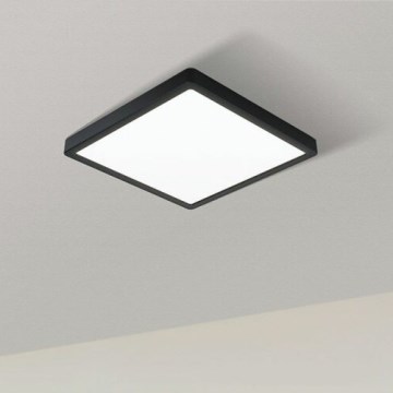 Eglo 78814 - LED Ceiling Light FUEVA LED/17W/230V 21x21 cm black