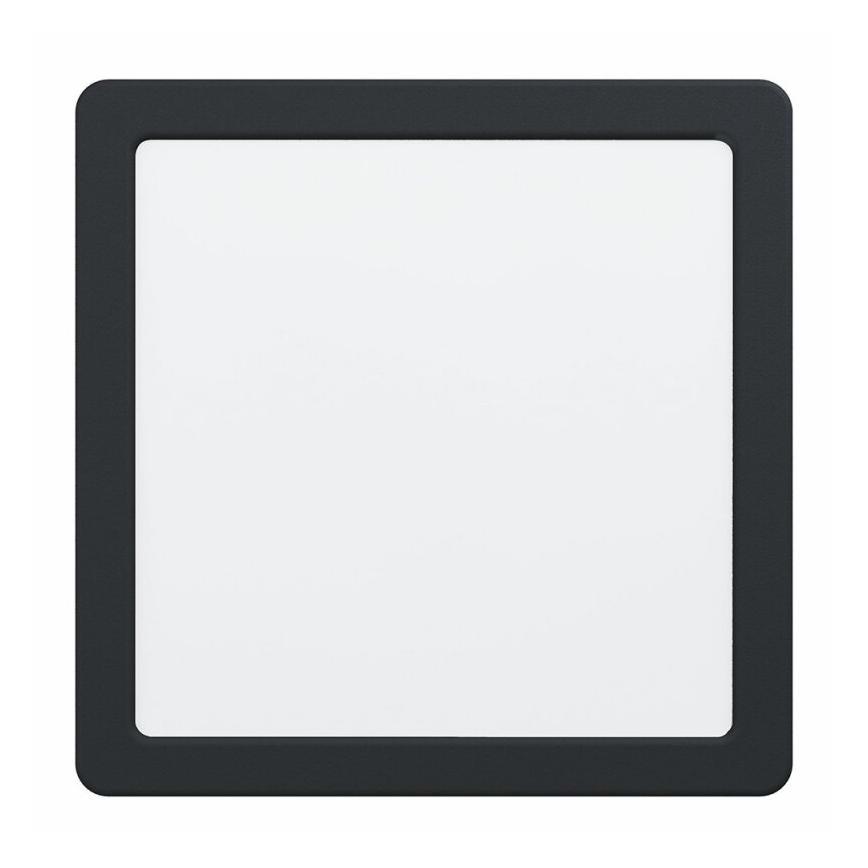 Eglo 78814 - LED Ceiling Light FUEVA LED/17W/230V 21x21 cm black